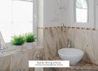 Bad mit Dusche und Sauna